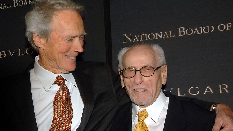 Wallach mit Eastwood, seinem Co-Star aus "Zwei glorreiche Halunken", für den er in "Mystic River" vor der Kamera stand.