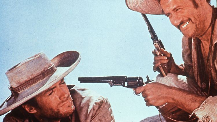 Eli Wallach (r.) und Clint Eastwood in "Zwei glorreiche Halunken".