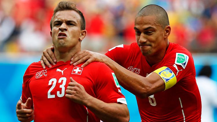 Heute treffsicher: Xherdan Shaqiri (l.)