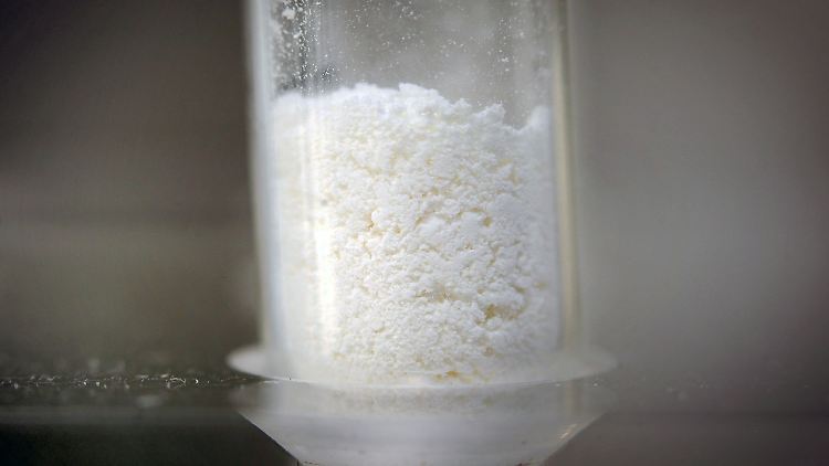 Eine Probe mit Amphetamin.