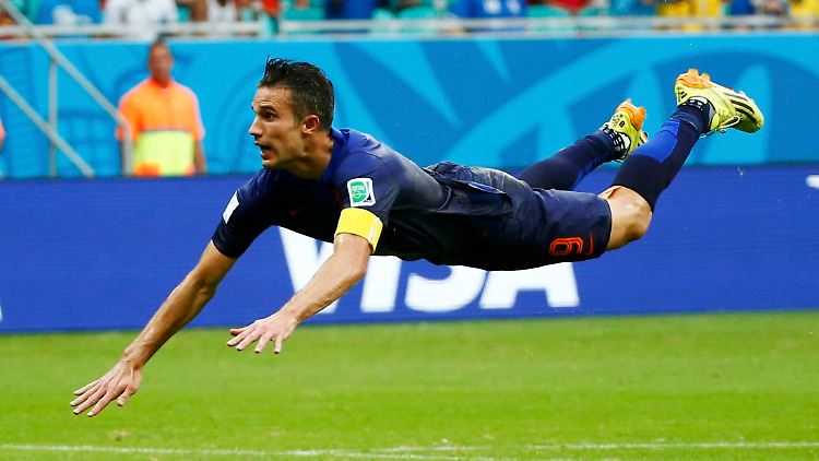 Das Tor, das das Raumfahrtunternehmen zum versprochenen Gewinn inspirierte: Robin van Persies Flugkopfballtor.