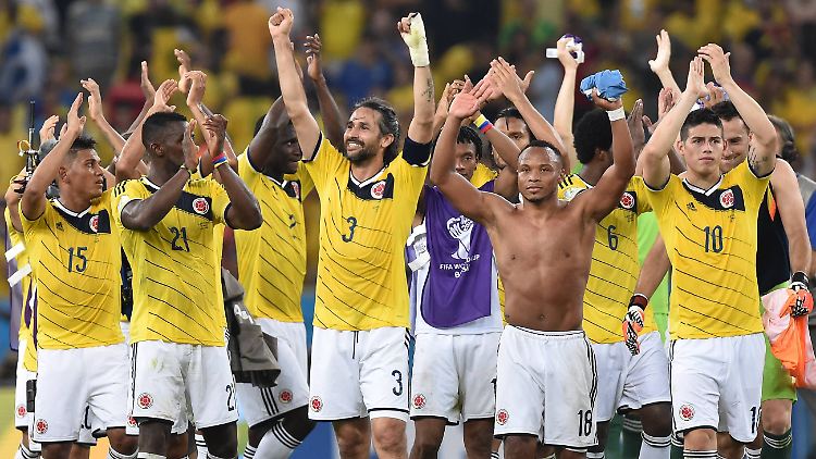 Kolumbiens Sieg über Uruguay kam überraschend. Das Land steht erstmals in seiner Geschichte in einem Viertelfinale.