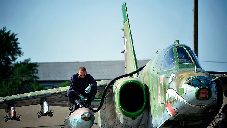 Eine Sukhoi Su-25SM.