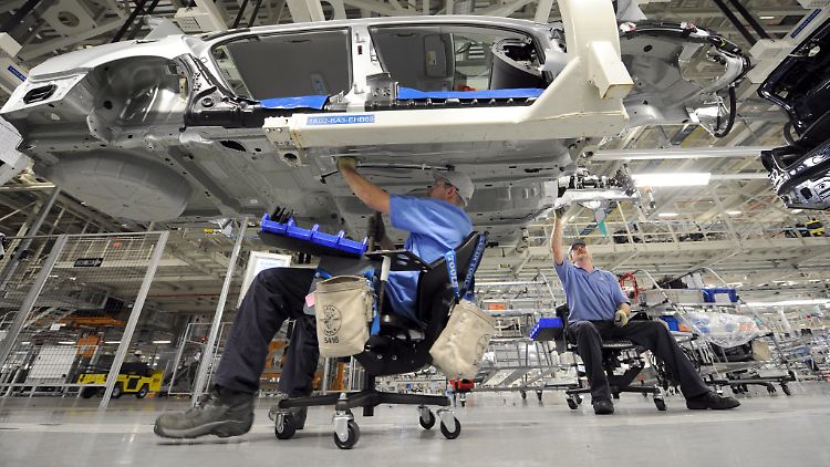 Passat-Produktion in Chattanooga, Tennessee: Für VW entpuppt sich der Juni als Minusmonat Nummer 15.