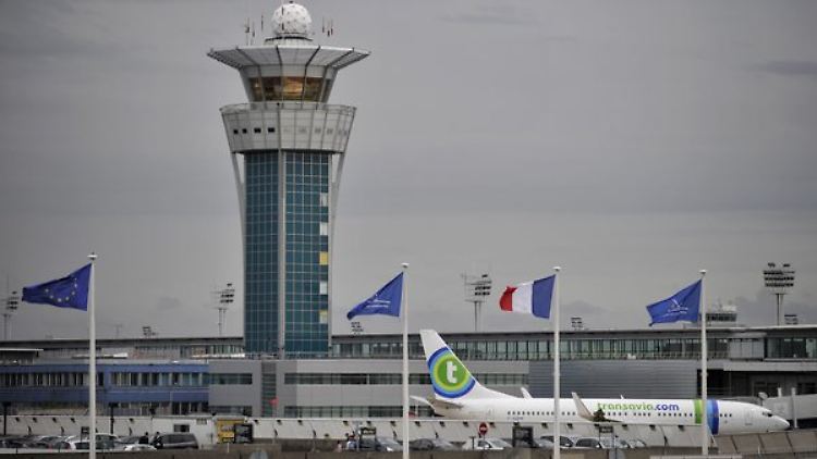 Flughafen Charles de Gaulle in Paris.