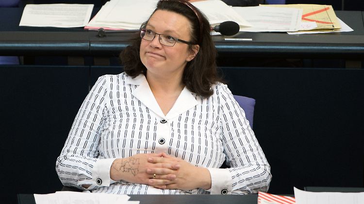Andrea Nahles hat die Nase voll von den Sticheleien der DL21-Führung.