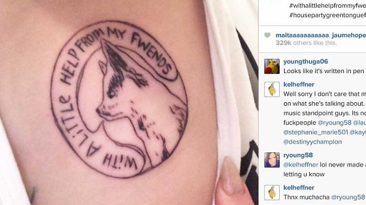 Diese Aufnahme von sich veröffentlichte Miley Cyrus auf Instagram.