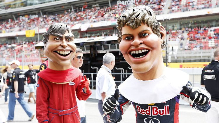 Alonso und Vettel lieferten sich einen harten Fight - und einen Streit auf Kindergarten-Level.