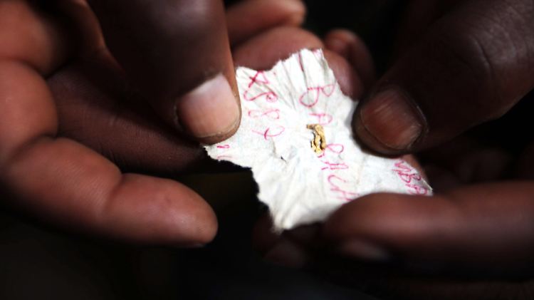 Echt, aber nicht allzu viel wert: Diese Gold-Nuggets stammen aus dem irregulären Tagebau im Kongo.