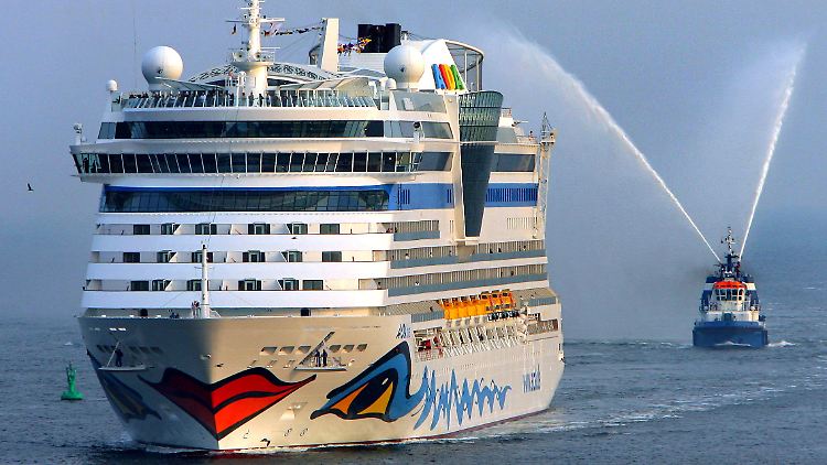Die "Aida Diva" befindet sich derzeit auf dem Weg Richtung Kreta.