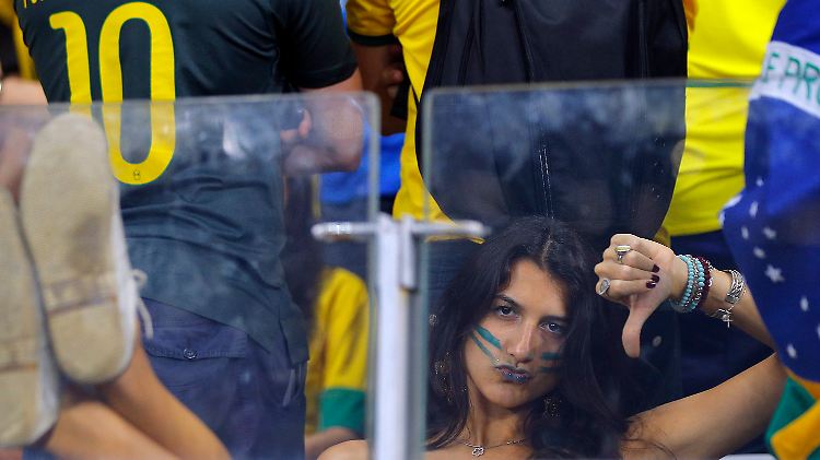 Den Brasilien-Fans verging während des Spiels die Lust an der WM.