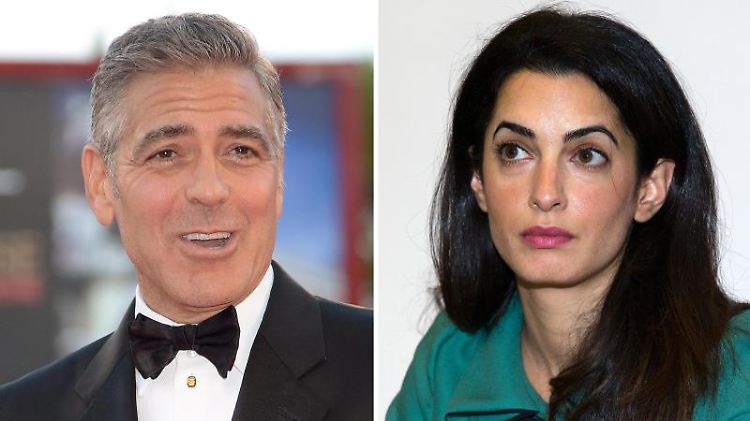 George Clooney und die Anwältin Amal Alamuddin sind liiert. Fotos: Claudio Onorati/Justin Tallis Foto: Claudio Onorati/JUSTIN TALLIS