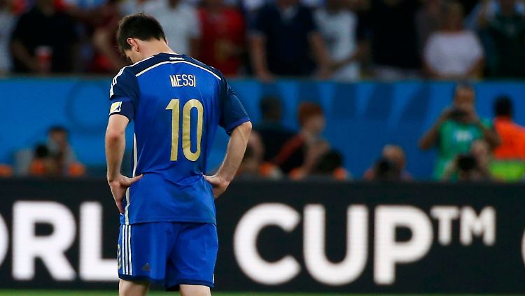 Mit einigen Möglichkeiten, aber letztlich wirkungslos im Finale: Lionel Messi bleibt die Krönung noch versagt.