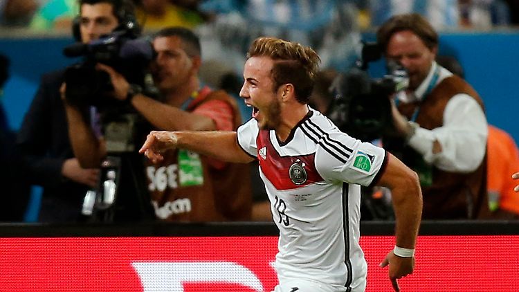 Mario Götze nach dem Siegtreffer.