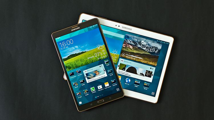 Das Galaxy Tab 8.4 ist ideal fürs Hochformat, das Galaxy Tab S 10.4 ist ein Spezialist fürs Querformat.