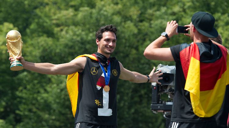 Feiern kann er auch: Mats Hummels.