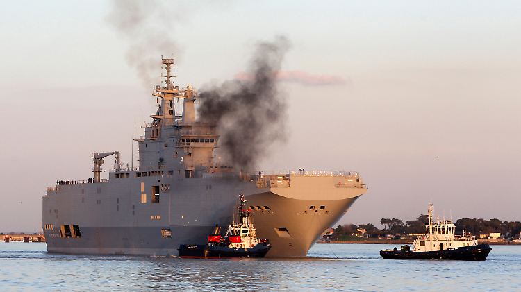Ein Waffenembargo würde den Deal von Frankreich mit Russland gefährden - es geht um mehrere Kriegsschiffe.
