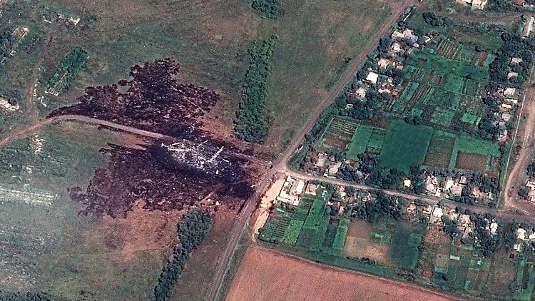 Die Absturzstelle von Flug MH17. Die USA gehen fest davon aus, dass prorussische Separatisten verantwortlich sind.