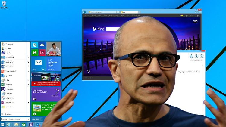 Microsoft-Chef Satya Nadella will ein einheitliches Windows für alle Geräte und Bildschirmgrößen.