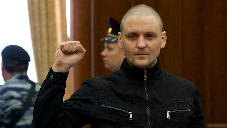 Sergej Udalzow gab sich auch im Gerichtssaal kämpferisch.