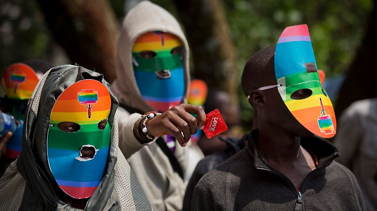 Demonstrationen im benachbarten Kenia: Aus Solidarität mit Schwulen und Lesben in Uganda gingen zahlreiche Menschen im Februar auf die Straße.