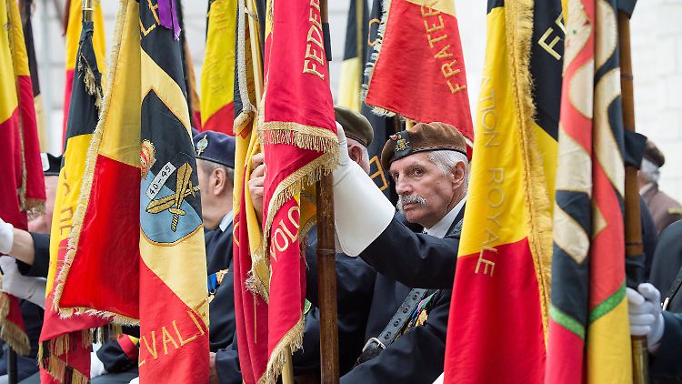 Auch belgische Veteranen nehmen an den Gedenkveranstaltungen teil.