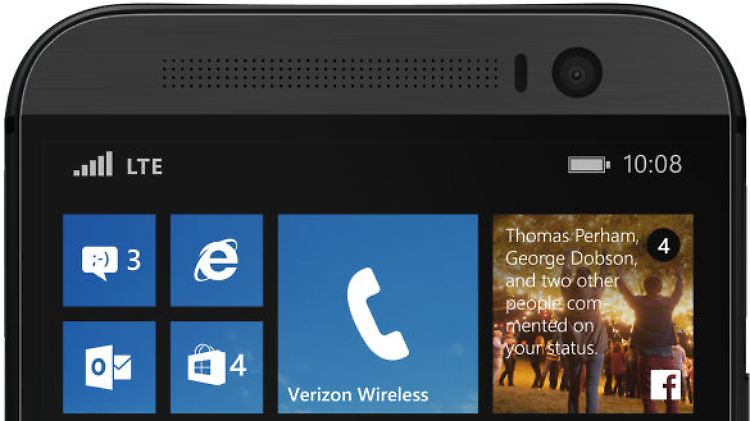 Die Windows-Phone-Kacheln stehen dem HTC One M8 gut.