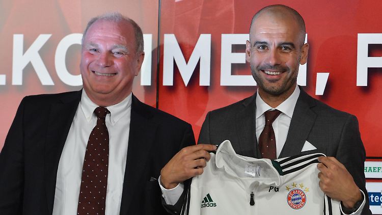 Holte Guardiola persönlich nach München: Uli Hoeneß.