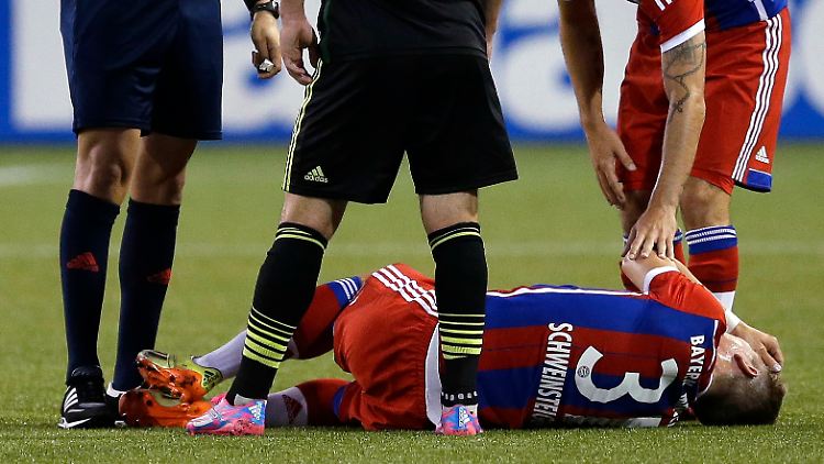 Kaum im Spiel, schon aus dem Spiel getreten: Für Bastian Schweinsteiger lohnte sich die Anreise aus München nur bedingt.