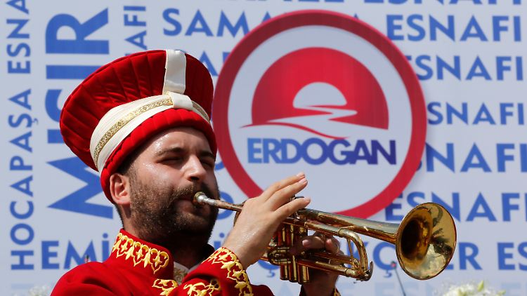 Wahlkampf für Recep Erdogan.
