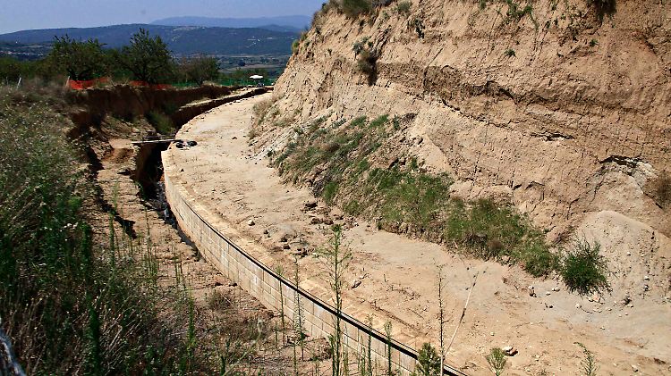 Teilansicht der Ausgrabungsstätte in Amphipolis.