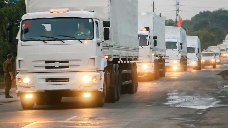 Der Hilfskonvoi - welche Ladung transportieren die Lkw wirklich?
