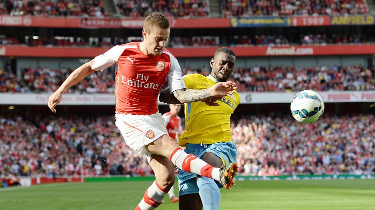 Arsenal gewinnt gegen Crytal Palace mit 2:1 - in letzter Minute.