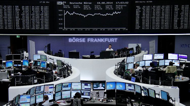 Die Kurse der Dax-Unternehmen kletterten am Montag einmütig ins Plus.