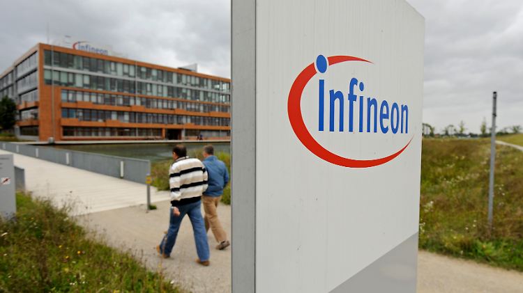 Bei Infineon, hier die Unternehmens-Zentrale in Neubiberg bei München, laufen die Geschäfte derzeit gut.