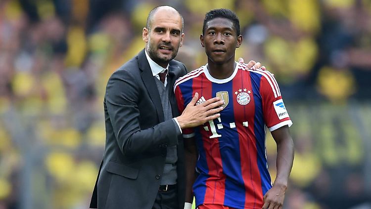 "Laufen. Und einfach spielen. Und laufen, laufen": Münchens Trainer Josep Guardiola und David Alaba.