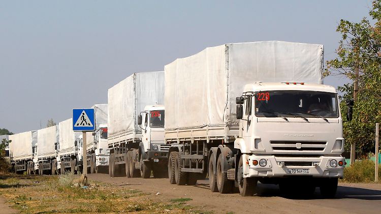 Am Freitagabend hatten die Fahrzeuge Lugansk erreicht. Dort wurden sie auch entladen.