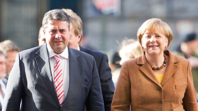 Sigmar Gabriel und Angela Merkel müssten sich wohl auch jetzt wieder zu einer Koalition zusammenraufen.