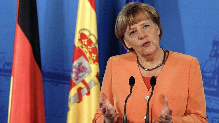 Angela Merkel sieht Deutschland auf dem richtigen Weg.