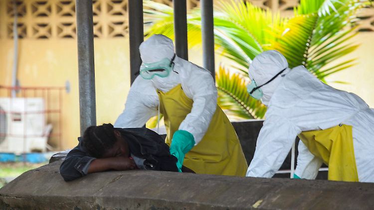 In Westafrika infizieren sich nun auch immer mehr medizinische Helfer mit dem Ebola-Virus.
