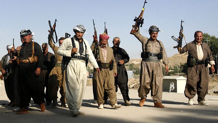 Kämpfen gegen den islamistischen Terror: die kurdische Peschmerga-Miliz.