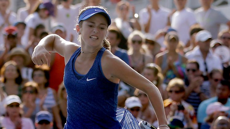 "Als ich in das Match gegangen bin, habe ich mir schon gedacht, dass es eine großartige Erfahrung wird": Catherine Bellis.
