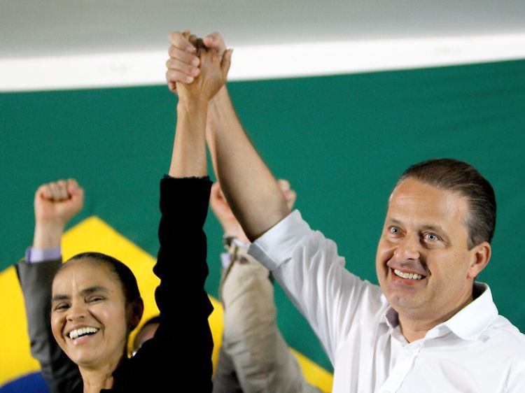 Silva kandidierte ursprünglich für das Amt der Vizepräsidentin unter Campos (r.). (Bild von Oktober 2013)