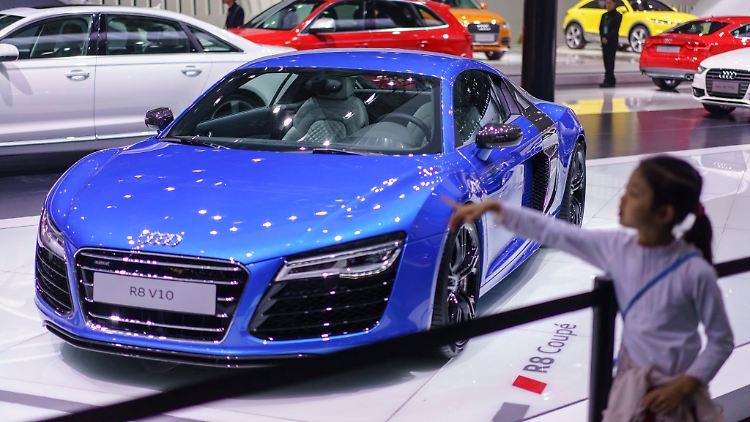 Auf der Messe Auto China in Peking zeigt der deutsche Hersteller Audi, was er hat. Der Absatz in China läuft blendend.