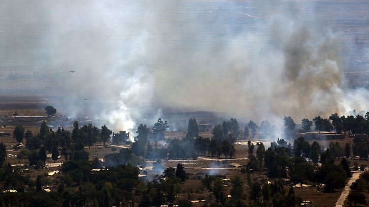 Die Kämpfe im syrisch-israelischen Grenzgebiet sorgen immer wieder für Gefahr auf den Golanhöhen.