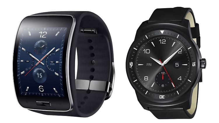 Schick: Die Samsung Gear S und die LG G Watch R sehen besser als ihre Vorgänger aus.