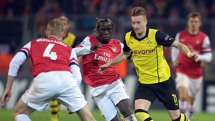 Marco Reus und seine Borussen messen sich wie in der vergangenen Saison mit Per Mertesackers "Gunners".