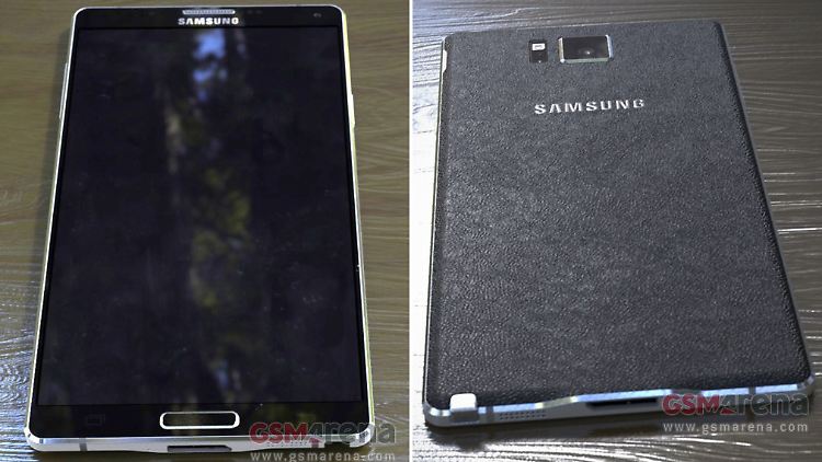 Das Galaxy Note ist sehr flach und hat wahrscheinlich einen Metallrahmen.