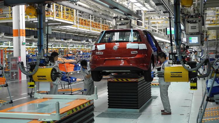 Golf-Produktion im VW-Werk in Foshan.
