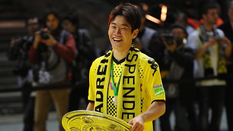 Nun wieder in Geld und Schwarz: Shinji Kagawa.